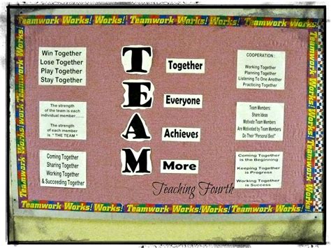 Teaching Fourth | High school bulletin boards, Teamwork bulletin boards ...