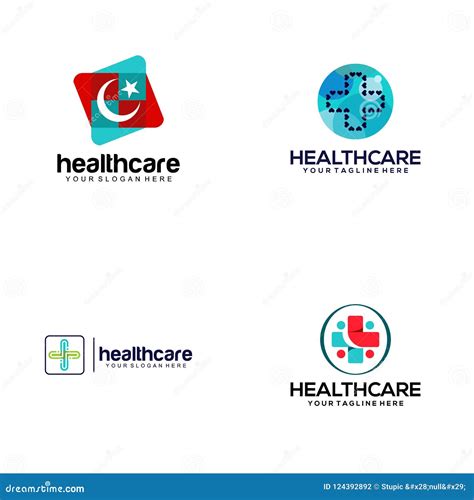Creative Healthcare Logo Design Vector Art Logo Stock Illustration