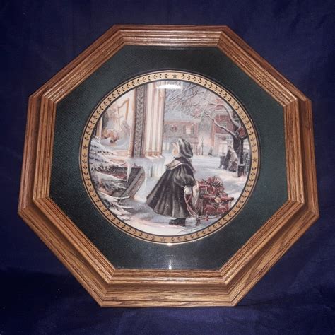 framed collector plate trisha romance star of wonder christmas plate limited edition plates