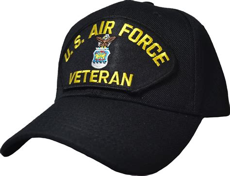 Us Air Force Veteran Ball Cap Black At Amazon Mens Clothing Store