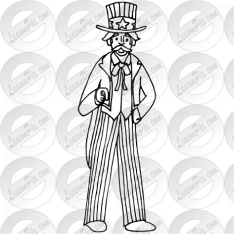 Uncle Sam Clipart Outline And Other Clipart Images On Cliparts Pub