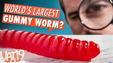 Burning Questions Worlds Largest Gummy Worm Youtube