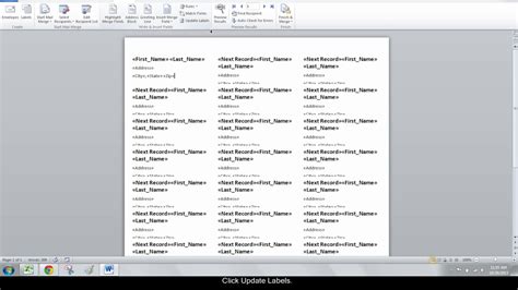 How To Set Up Label Template In Word