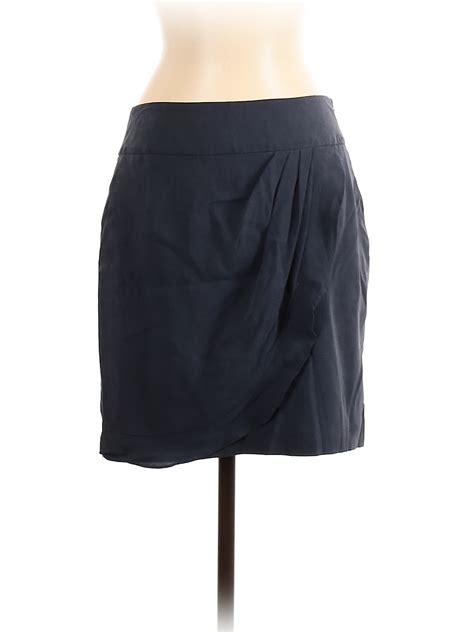 Ann Taylor Loft Women Black Silk Skirt Ebay