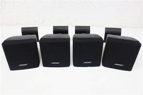 4 Bose Acoustimass Lifestyle Single Cube Speakers W 180° Articulated