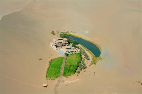 Incredible Oasis In The Chinese Gobi Desert Amazing Photo Of The Day