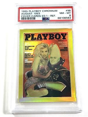 Playboy Chromium Cover Cards Edition 1 R98 Refractor Dan Aykroyd Pam