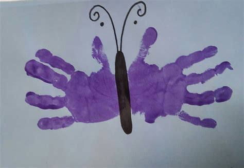 Butterfly Made From Handprints