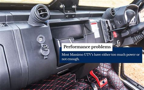 6 Typical Massimo UTV Problems Specs Solutions