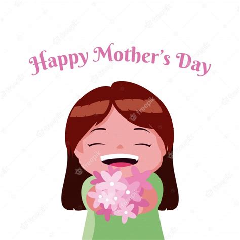 Premium Vector Happy Mothers Day Cartoon
