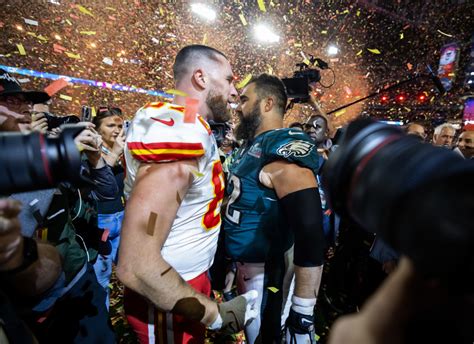 Watch Nfl Stars Jason Travis Kelce Share Special Moments On Field