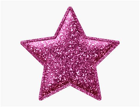 Stars Pink Glitter Star Clipart Hd Png Download Kindpng