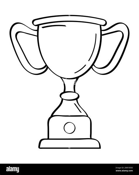 First Place Doodle Icon Medals And Diploma Set Vector Champion Cup In