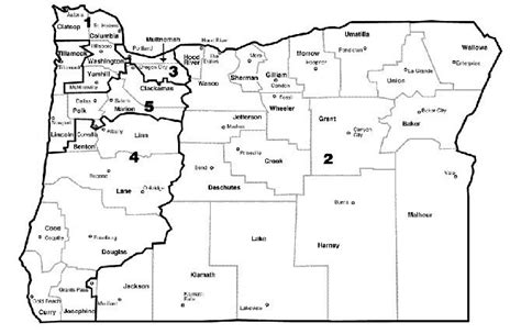 Oregon Us House Of Representatives District Map