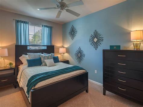 Teal And Grey Bedroom Ideas ~ Modern Teal And Grey Guest Bedroom