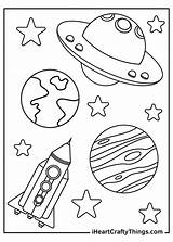 Space Outer Coloring Printable 2021 Spaceship Rocket sketch template
