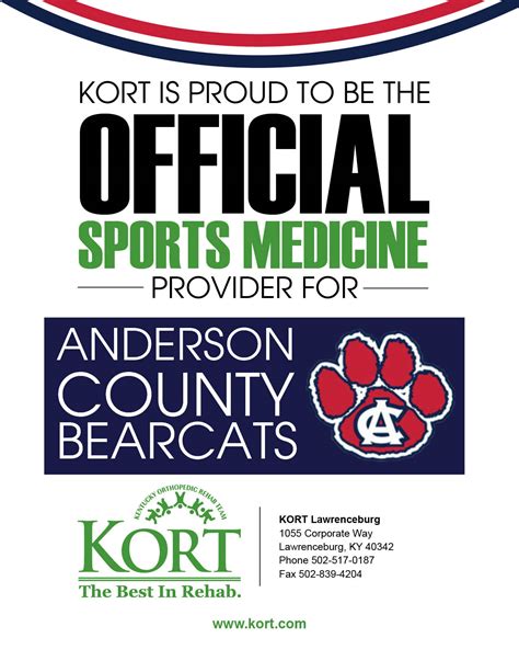 Kort Physical Therapy Named Sports Medicine Provider For Anderson
