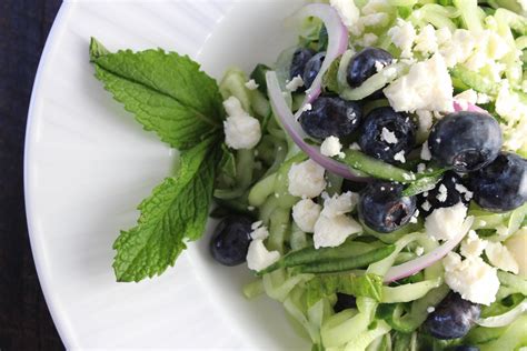 Cucumber Blueberry Mint And Feta Salad My Delicious Blog