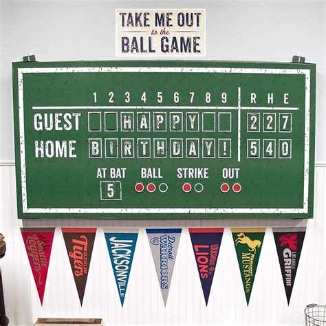 Amazonsmile Baseball Time Party Supplies Hanging Scoreboard Toys
