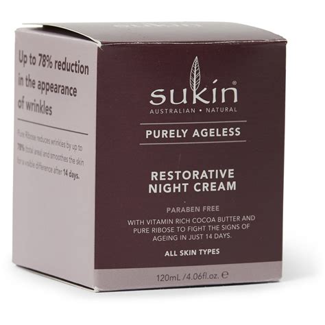 Sukin Purely Ageless Restorative Night Cream 120ml Big W