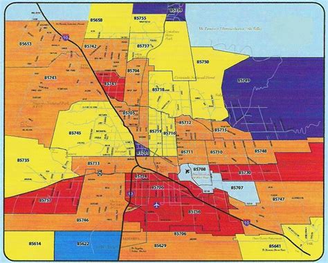 28 Zip Code Map Of Tucson Online Map Around The World