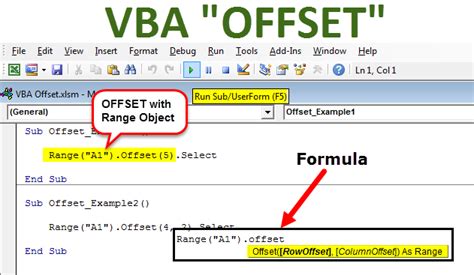 They work miracles in tandem. VBA OFFSET Function | How to use Excel VBA Offset Property ...