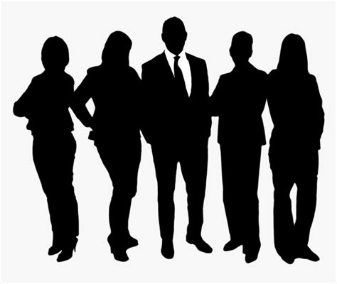 Team Silhouettes Corporate Human Group Office Employee