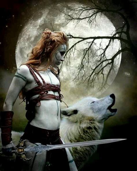 Hunters Moon By Pygardviantart Wolf Wolves Woman Fantasy Wild