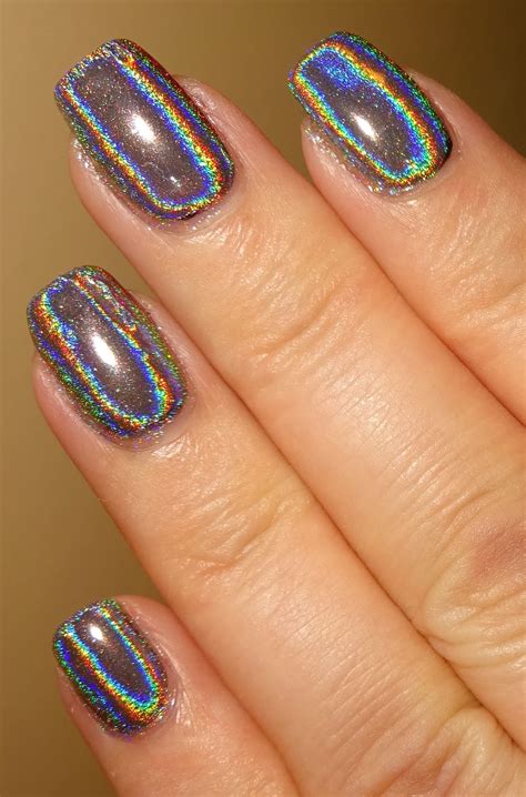Wendys Delights Holographic Nails Holographic Pigment From Nicole Diary