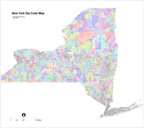 New York New York Zip Code Map Us States Map