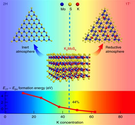 Phase Selective Synthesis Of 1t′ Mos 2 Monolayers And Heterophase