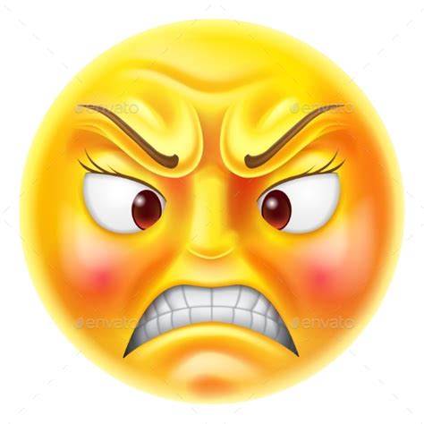 Angry Emoticon Emoji By Krisdog Graphicriver
