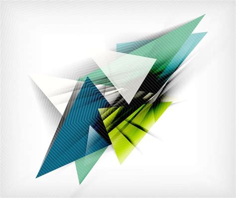 Fondo Abstracto Inusual De Triángulos De Color Vector Premium