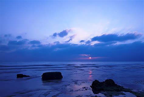1089785 Sunlight Landscape Sunset Sea Bay Shore Reflection Sky