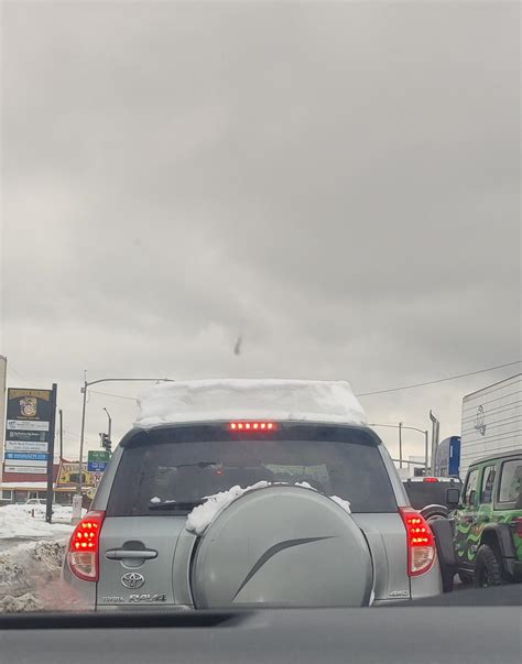 Don't be a silly goose, Clean the top of ya car. : r/Spokane