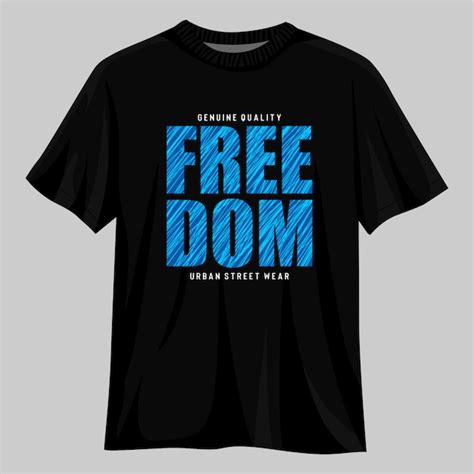 Premium Vector Freedom Typography T Shirt Design