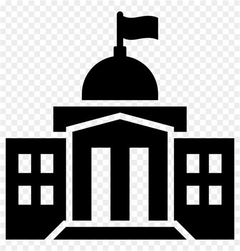 Icon-government - Government Black And White, HD Png Download ...