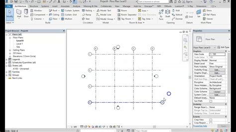 Revit Tutorial For Starter How To Set Up Grid And Levels Youtube