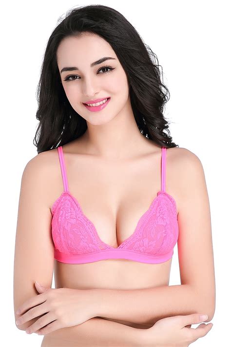 Sexy Lace Bras For Women Wire Free Bralette Push Up Bra Breathable