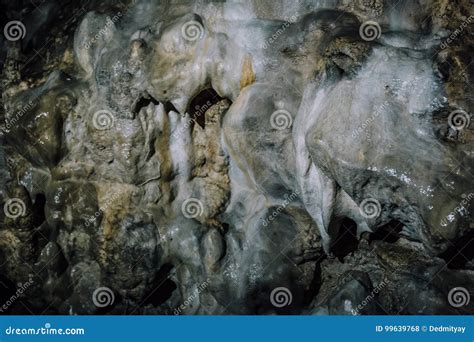 Limestone Formation In Ancient Underground Cave Stock Photo Image Of
