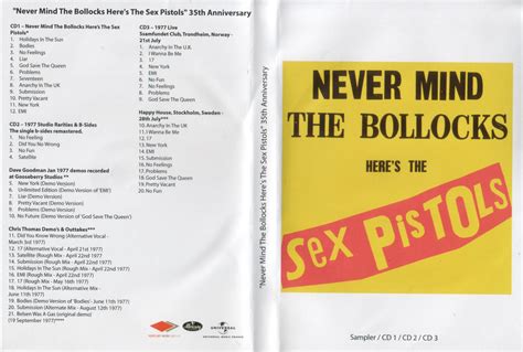 Never Mind The Bollocks Heres The Artwork Albums No 1351 Never Mind The Bollocks Heres The