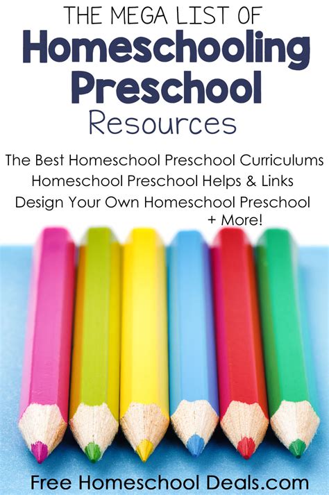 Here are the list of chapters in this book you may find it interesting before you download. MEGA List of Homeschooling Preschool Resources! | Free ...