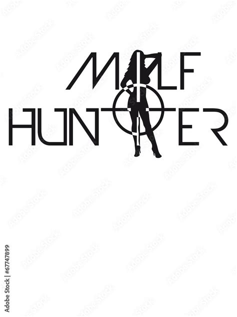 Hot Milf Hunter Sniper Logo Design Stock Illustration Adobe Stock