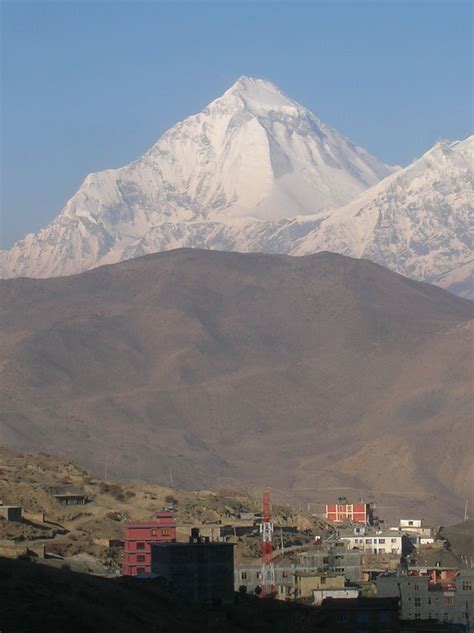Mt Dhaulagiri The Worlds 7th Highest Mountain Himalayas Natural