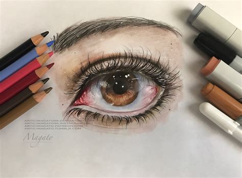 ArtStation - Eye Traditional Drawing, magato