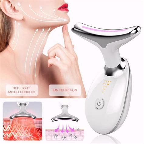 led vibration skin tightening device for neck and double chin removal anti wrinkle face beauty