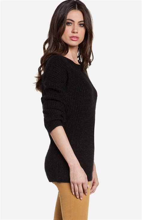 Glamorous Cozy Soft Sweater In Black Dailylook