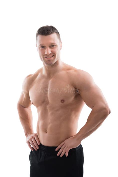 Portrait Muscular Man Hands Hip Stock Photos Free Royalty Free Stock Photos From Dreamstime