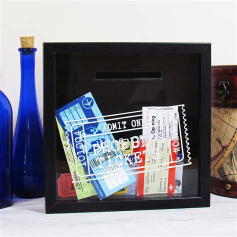 Ticket Collection Box Personalised Ticket Box Memory Box Etsy