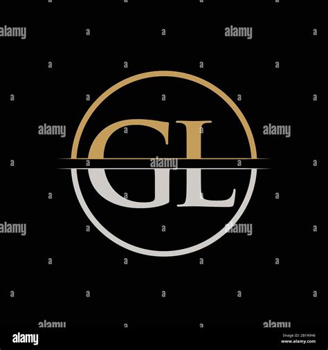 Gl Letter Type Logo Design Vector Template Initial Letter Gl Logo